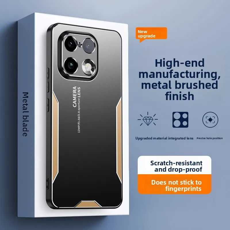 Luxury Matte Shockproof Bumper Case with Full-Coverage Lens Protection and Anti-Fingerprint Acrylic Finish