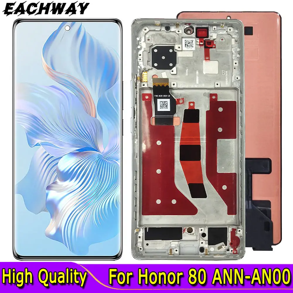 

OLED 6.67" For Huawei Honor 80 LCD Display Touch Screen Digitizer Assembly Replacement Parts For Honor 80 LCD ANN-AN00 Screen