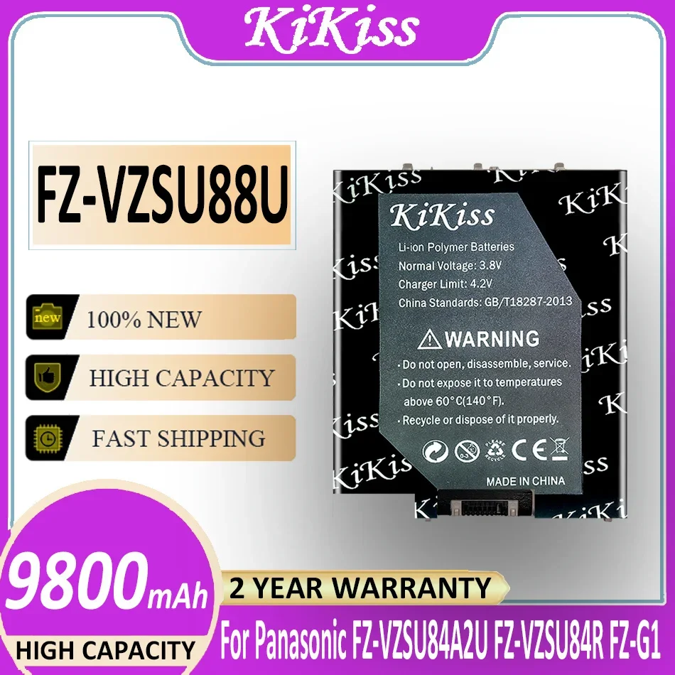 

KiKiss Battery FZ-VZSU88U 9800mAh For Panasonic FZ-VZSU84U FZ-G1 FZ-VZSU84A2U FZ-VZSU84R Tablet PC Bateria