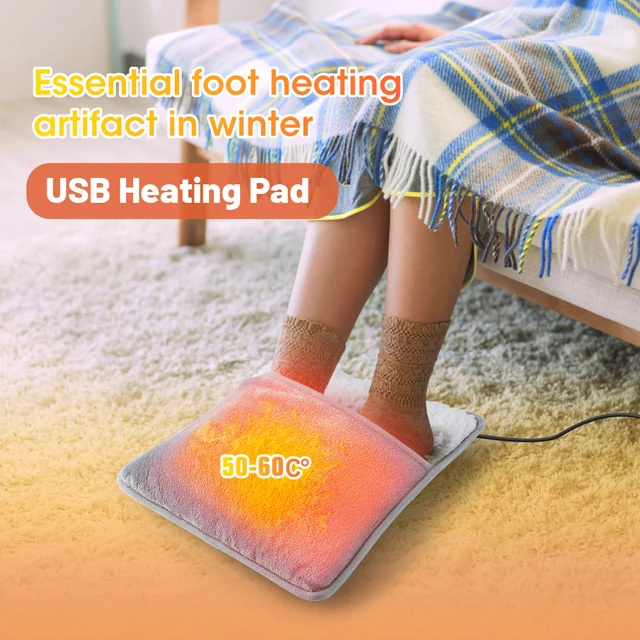 Portable Flannel Foot Warmer Electric Heated Foot Fast Heating Pad Blanket Sheet Mat Washable Household for Men and Women Heater 2