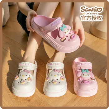 Sanrio – chaussures de grotte série Hello Kitty, pantoufles d'intérieur légères et confortables
