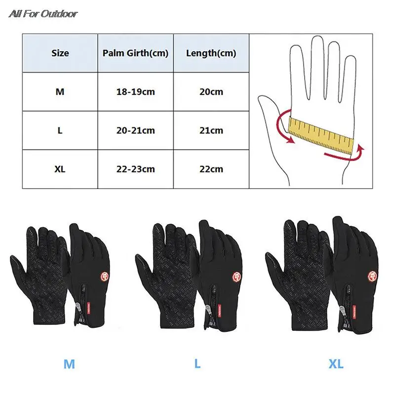 Cycling Gloves Sport Gloves Winter Gloves 1pair Men Women Winter Warm Windproof Waterproof Thermal Touch Screen Mittens
