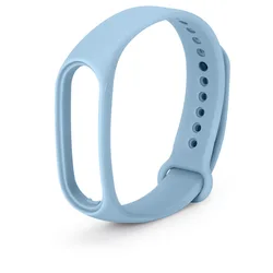 Silicone Sport Watch Band - Universal Fitness Wristband Replacement for Mi band 7 (Stretch blue 18)