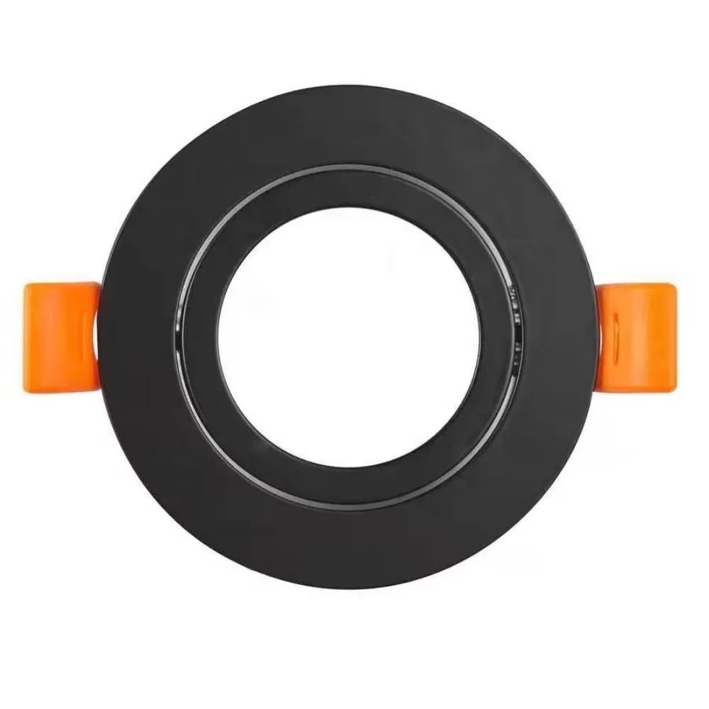 3/6/ 9 Black Round Recessed Downlight Holder 82mm Cut-out 62mm Adjustable Frame Housing Round Spotlights