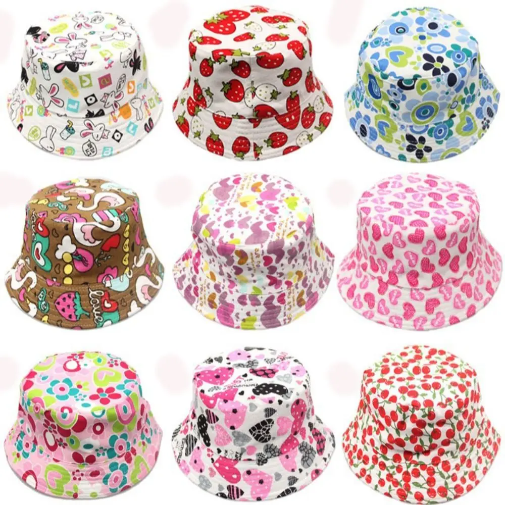 

Reversible Bucket Hat Trendy Foldable Sun Protection Girls Hats Packable Fishing Hat Toddler