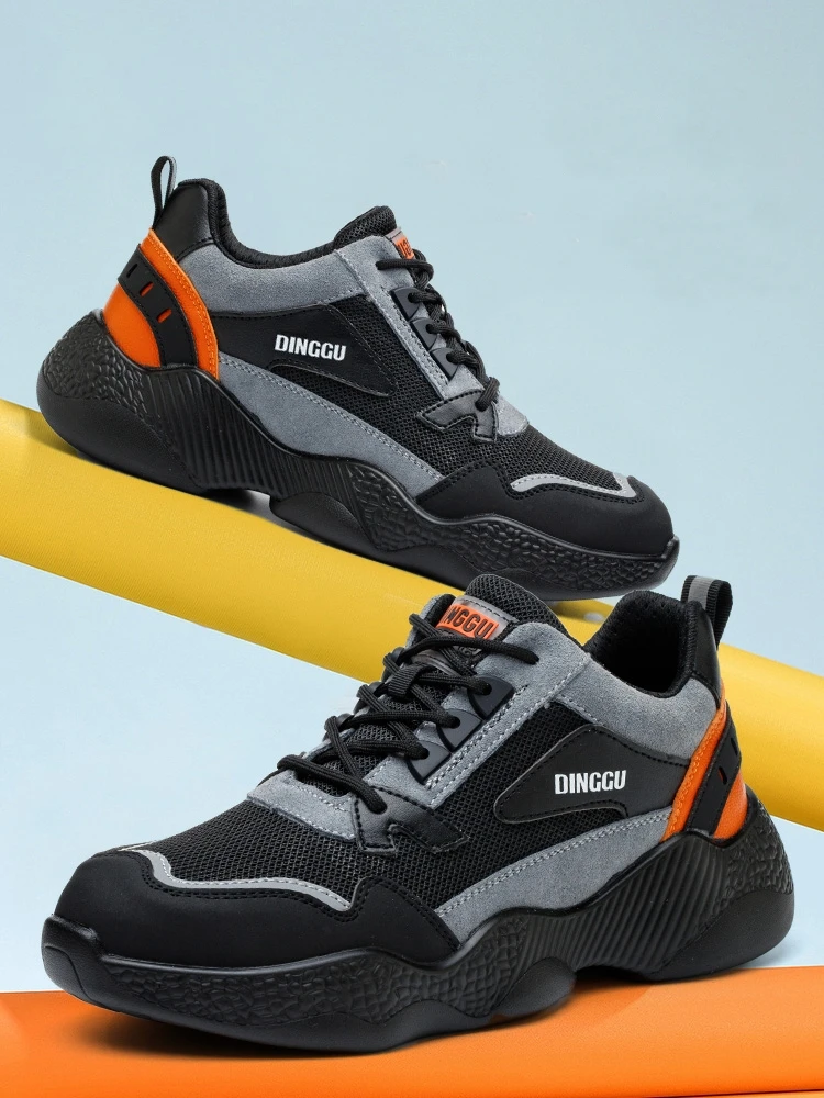 남성 안전 신발 여성 불멸의 작업 운동화 강철 발가락 작업 신발 Anti-smashing Anti-puncture Safety Boots 신발