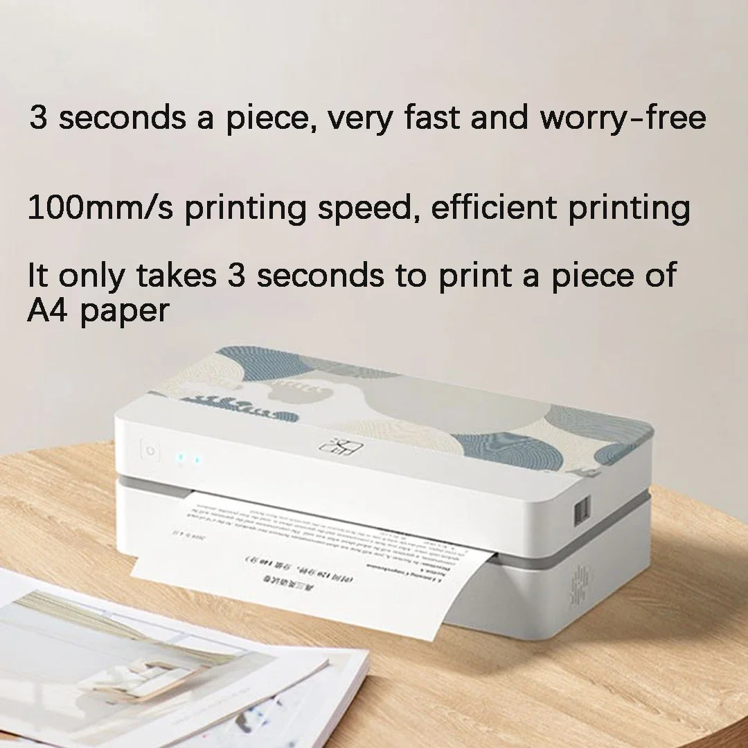 GlowMartSmall Printer HPRT FT800 A4 Portable Wireless Impresora Portatil Mini Hand Thermal Pocket Printer Machine