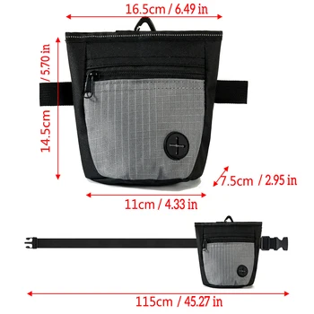 Magnetic opening Dogs Training Pack Pouch Food Bag Pocket Snack Reward Waist Bag Outdoor Feeder Puppy Portable Dog Training Ba 2