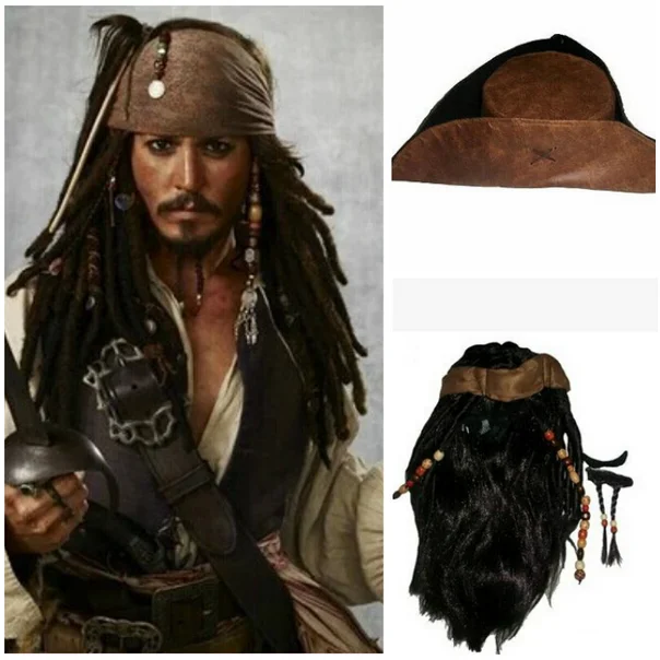 Fantasia Cosplay Piratas Do Caribe Jack Sparrow Carnaval, Elo7