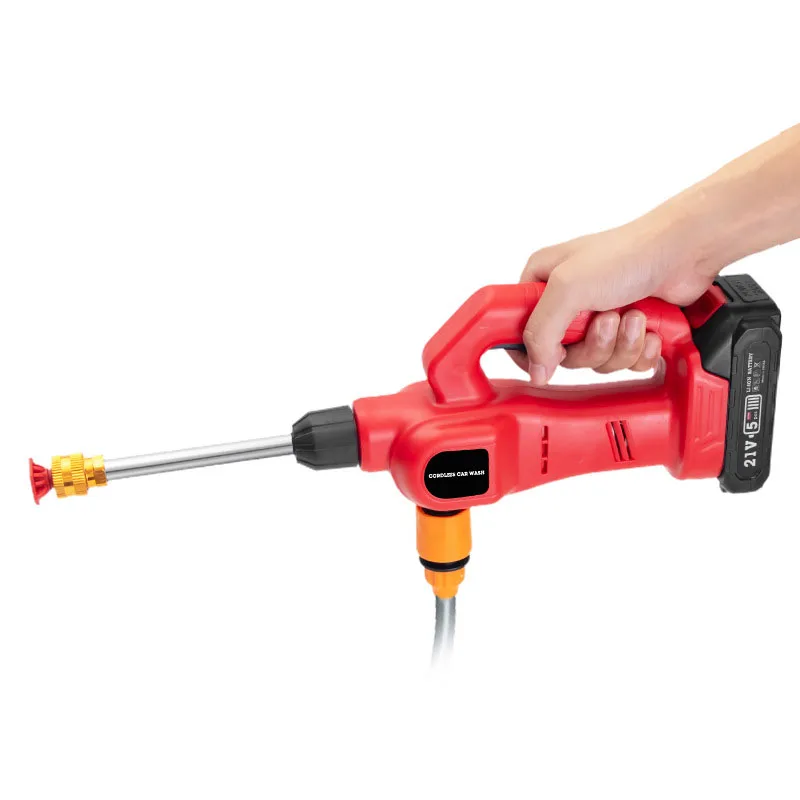 Household Lithium Battery Electric Water Gun Cordless Pressure Washer Power Tools Car Wash Gun