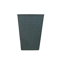 Tall Square Decorative Flower Pot for Indoor & Outdoor Use - Stylish Home and Garden Accent Planter (Blue)