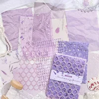 15 pcs Vintage Mixed Materials Lace paper Decor Scrapbook Materials DIY Photo Album Collage Journal Creative Stationery Supplies 2