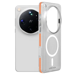 Lereach Magnetic Frosted Phone Case with Anti - Slip Slim Design and Multi - Scene Protection - OPPO Find X9 Ultra (Orange)