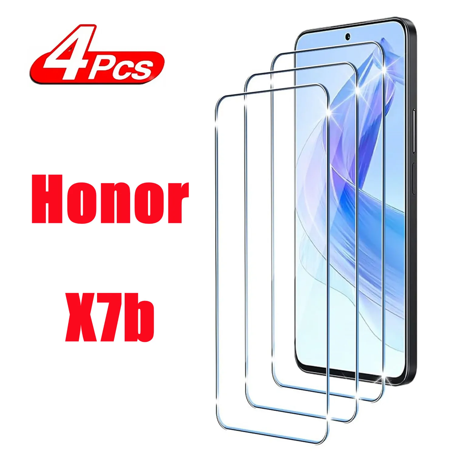 

2/4Pcs Tempered Glass For Huawei Honor X7 X7a X7b Screen Protector Glass