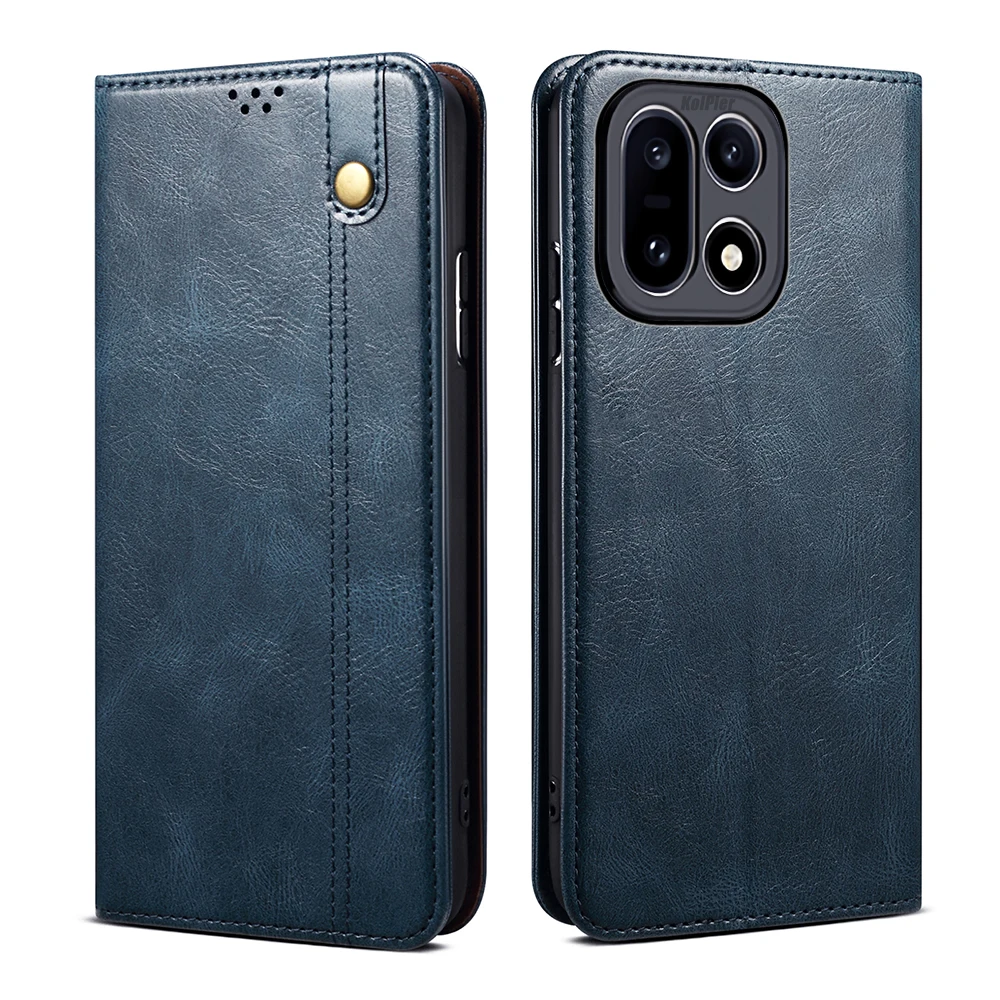 Luxury Leather Flip Wallet Case with Card Slot and Magnetic Stand - Premium Protective Phone Cover