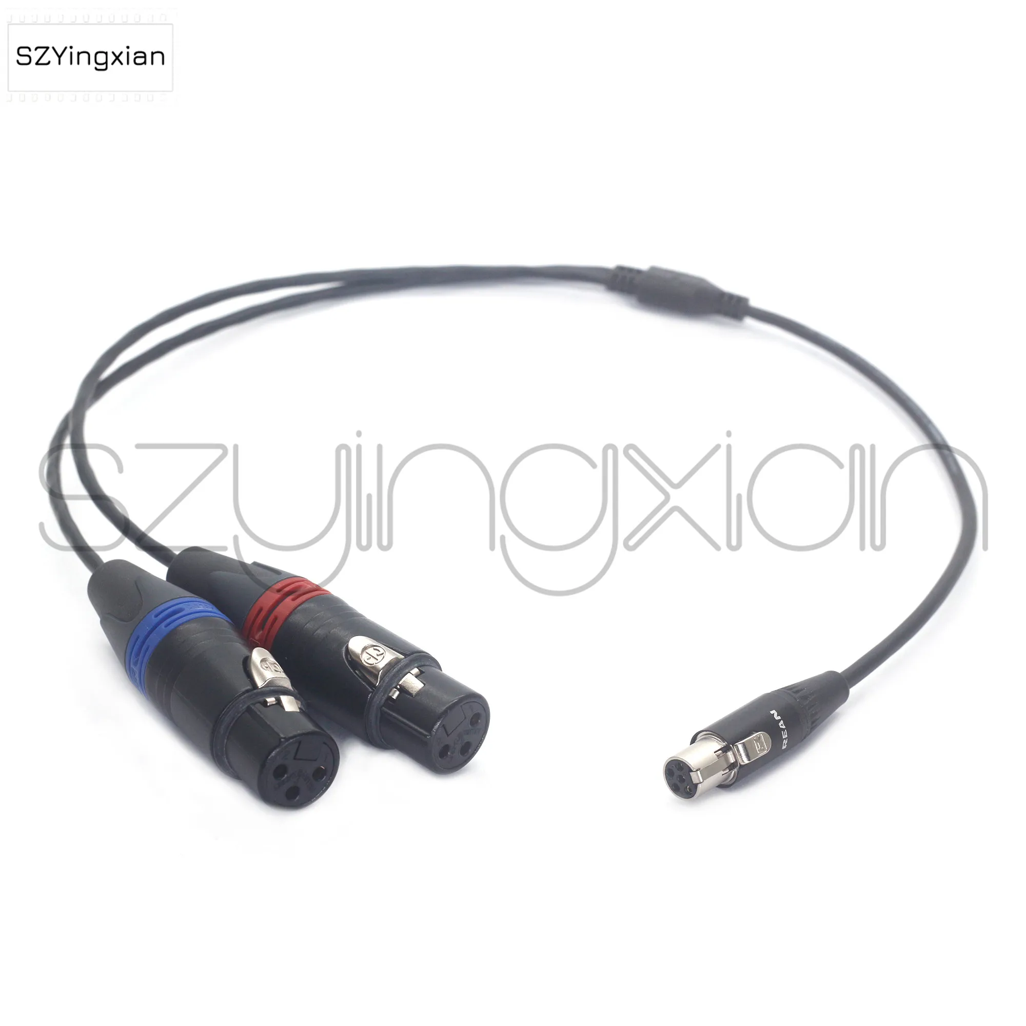 

TA5F Mini XLR 5pin Female to Dual NEUTRIK XLR 3pin Male and Female for Zaxcom Sound Equipment QRX235 QRX200 RX200 Audio Cable