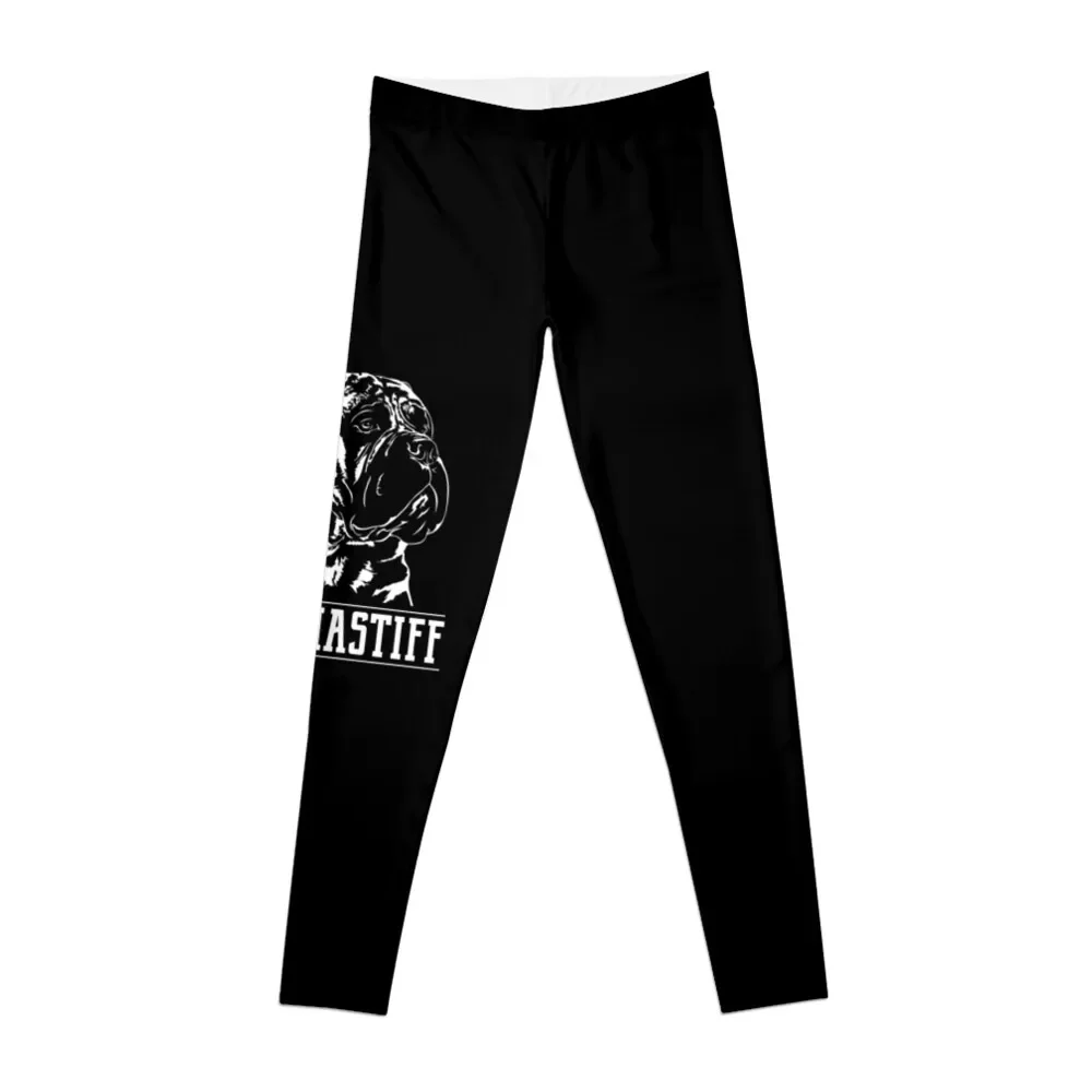 

Bullmastiff English Mastiff Dog Canine Portrait Leggings active wear gym pants gym's sportswear Womens Leggings