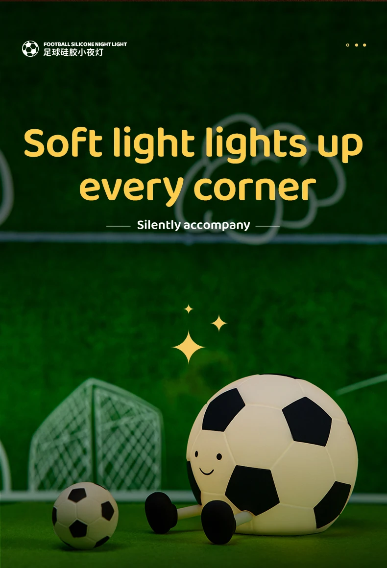 Night Light Cute Animal Silicone Lamp USB Rechargeable Soft Warm Light Room Bedside Decoration