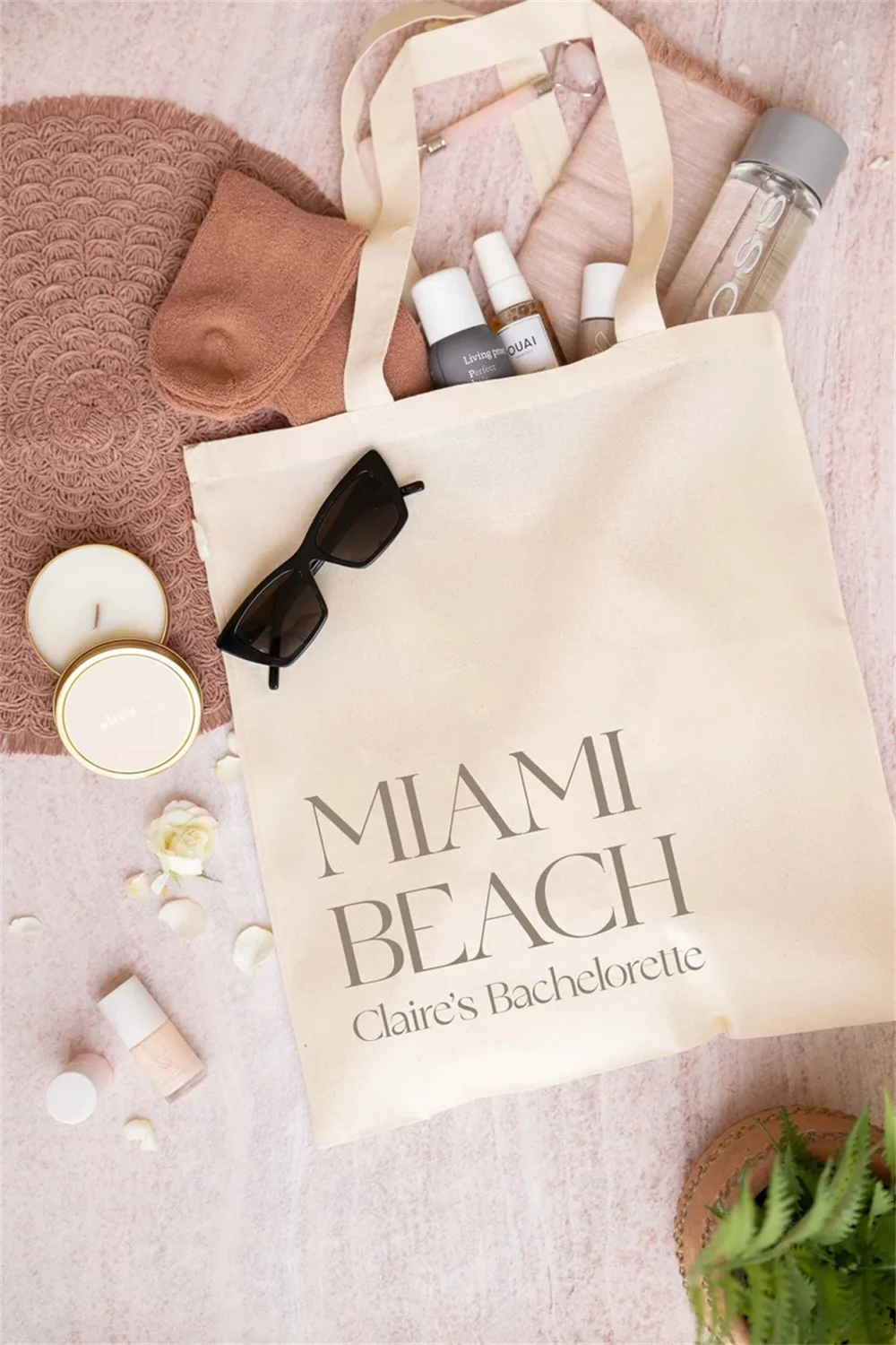 Сумка-тоут для свадьбы «Флорида», добро пожаловать в Майами, пляжный тоут для свадьбы, Свадебный тоут