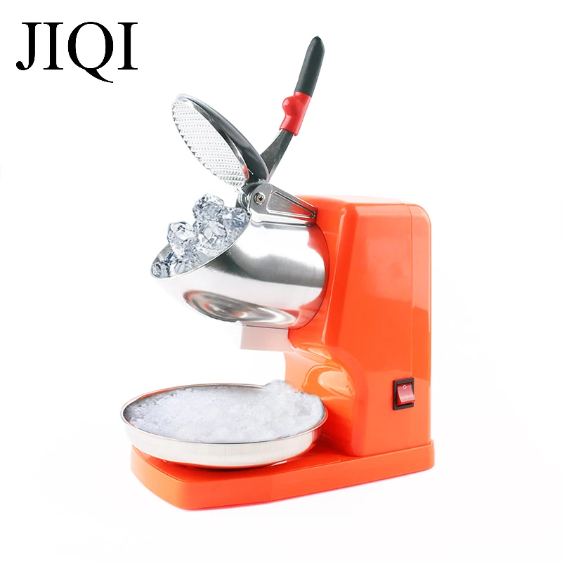 Tritaghiaccio Elettrico In Acciaio Inossidabile 110V/220V Tritatutto Commerciale Slush Sand Block Rasoio Cono Di Neve Smoothie Slushies Machine Eu