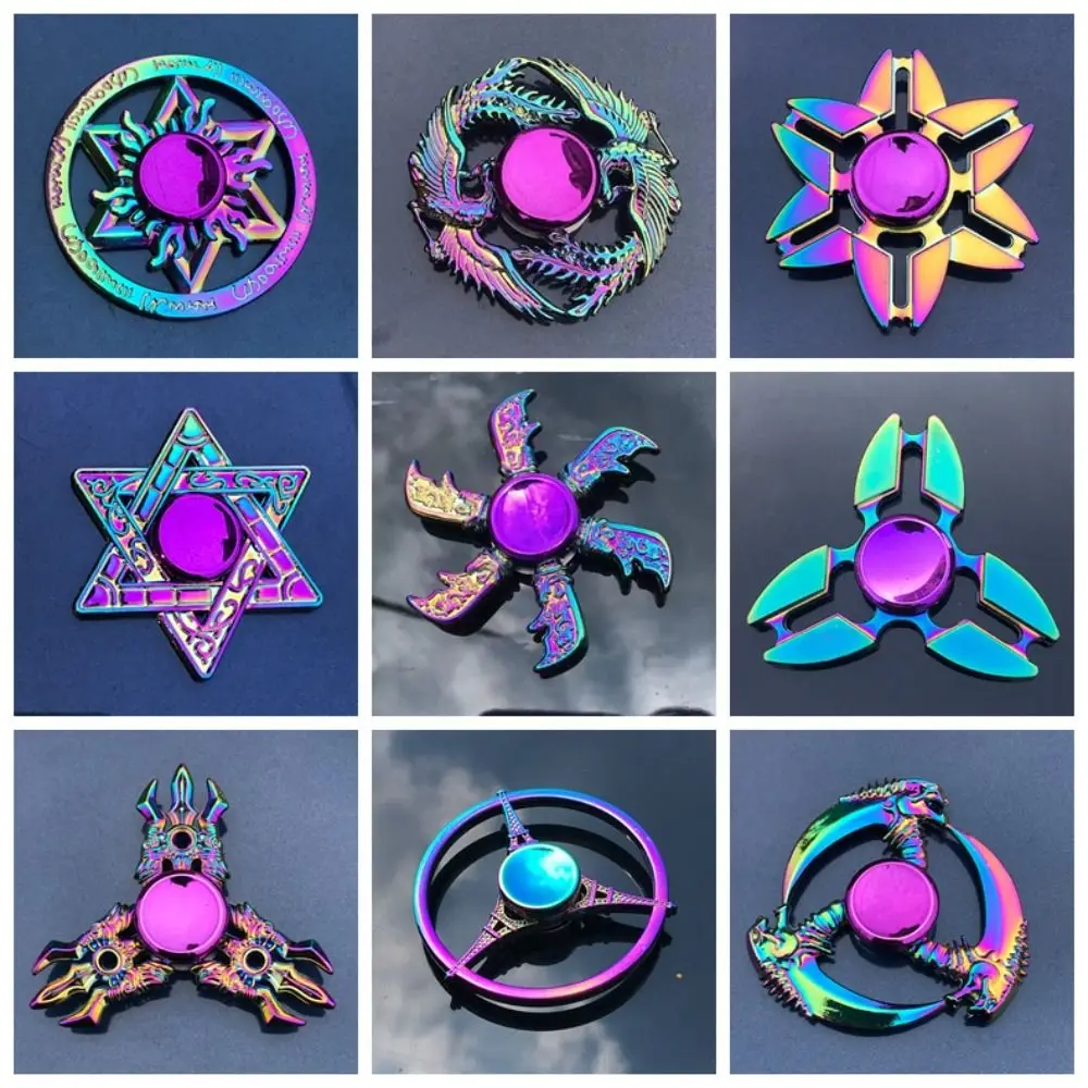 Dragon Wings Hand Spinner Low Noise High Speed Metal Rainbow Finger Spinner Anti Pressure Alloy Fingertip Gyro Children Toys 6