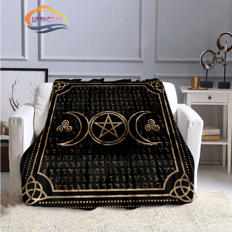 Gothic Blankets Witchy Blankets Home Gothic Mystical Flannel