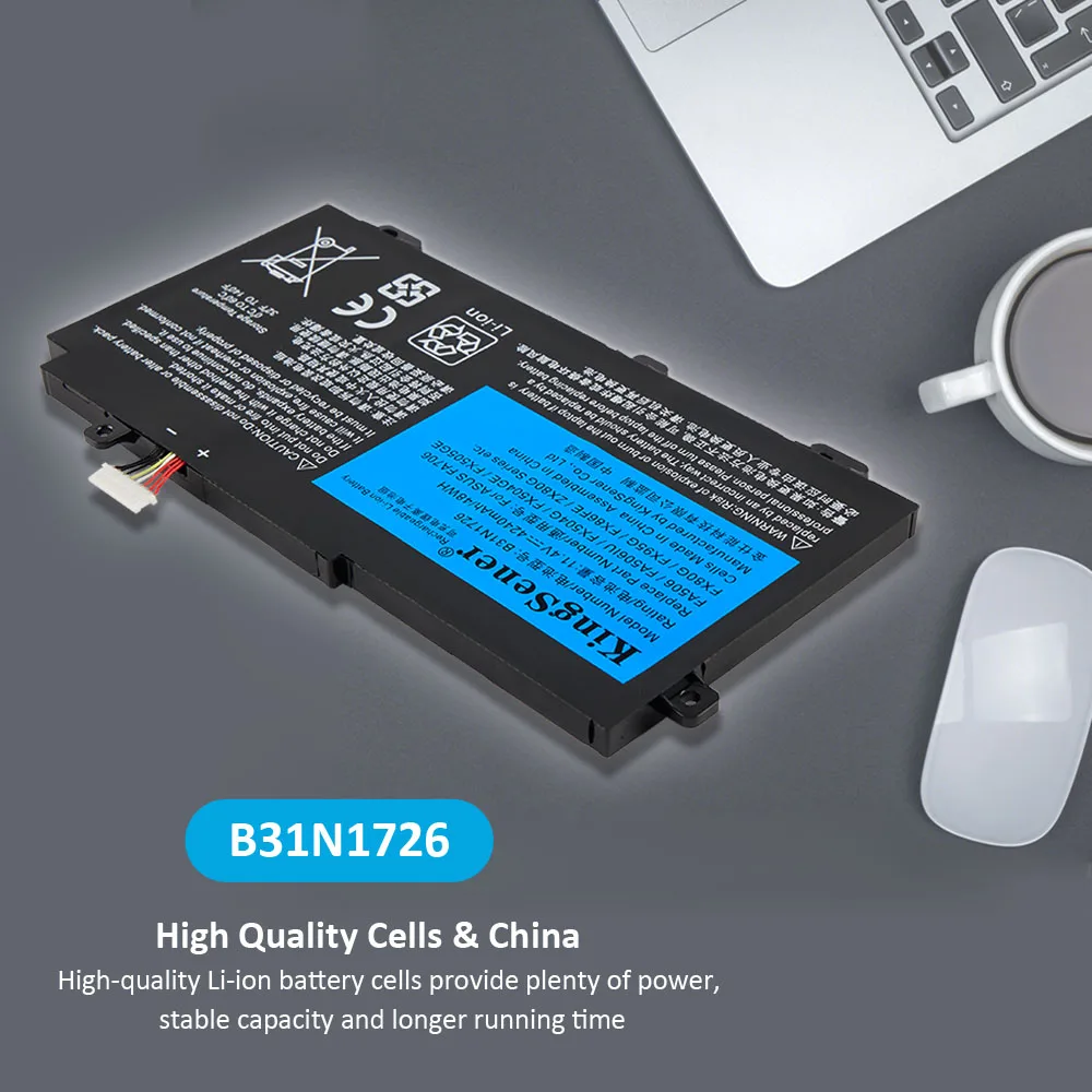 para Asus Fx504 Fx86 Fx80gm Fx505ge Fx505dt Fx80ge Px505ge Px505gd Fx505gm Fx80g B31bneh A4481wlk9h Kingsener-b31n1726 B31bn91 - Imagem 2