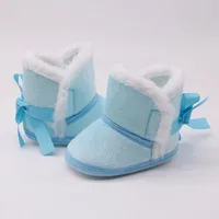 Winter Newborn Boys Soft Sole First walker Autumn Baby Shoes Girl 1 Year Toddler Fur Warm Snow Boots 0-18 Months 4