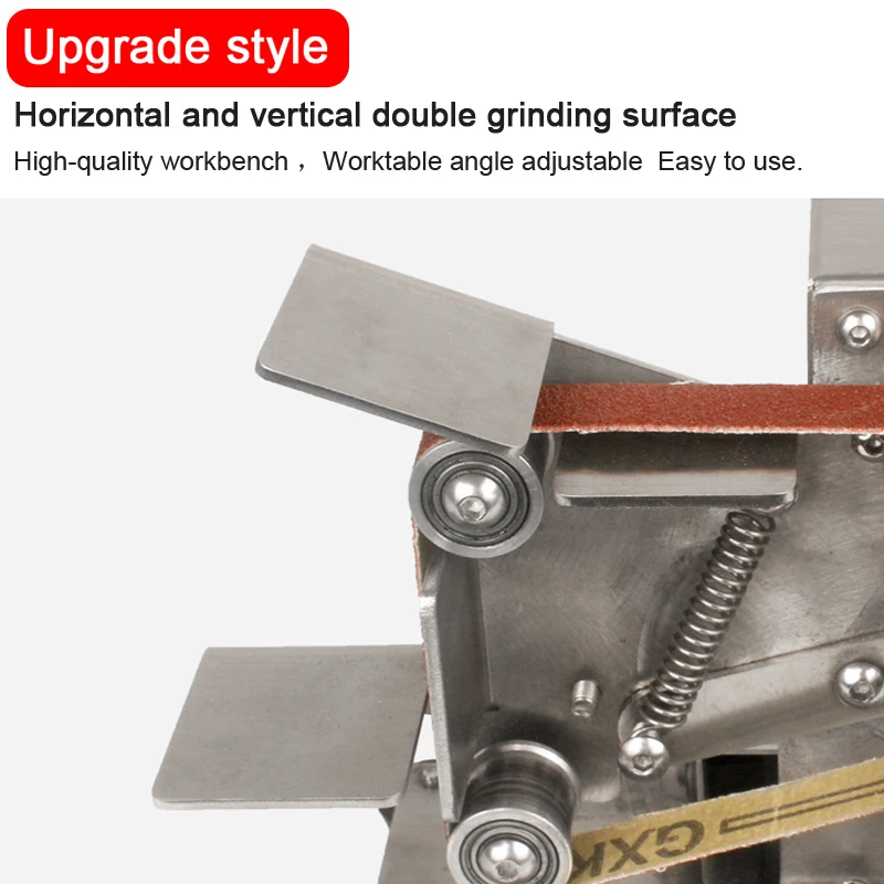 Belt Sander Belt Sander 110V/220V Mini Electric Polishing Grinding Machine Cutter Edges Sharpener Multifunctional Grinder With 10PCS Belt electric grinder electric sander belt sander