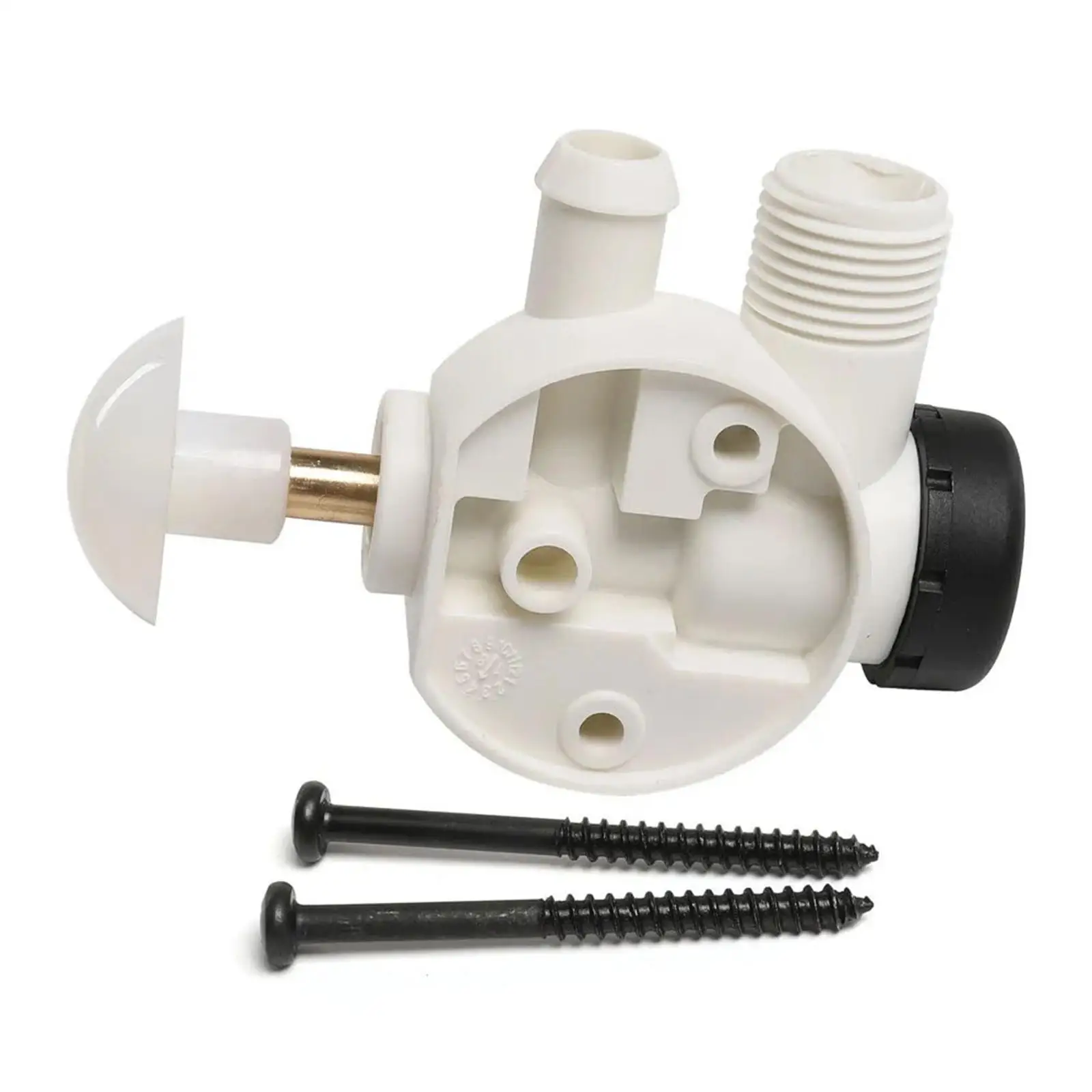 RV Water Valve Assembly Easily Install Sturdy Automotive Accessories White with