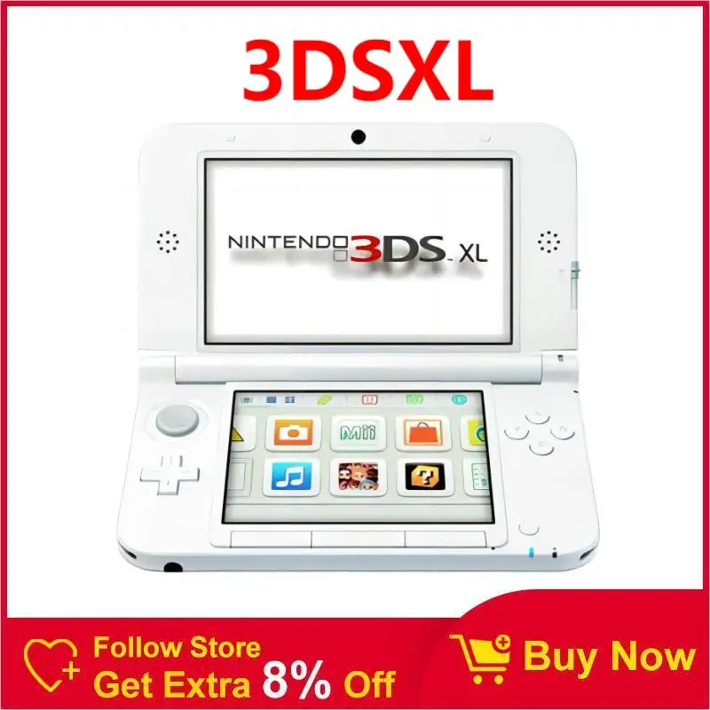 Original Used Console For 3dsxl 3DSll GBA GAME Hand game console 3D GAMES With 128GB memory card