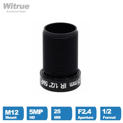 Witrue 5Megapixel CCTV Lens 25mm M12 Mount 1/2 inch Long Distance View For 1080P/4MP/5MP AHD Camera IP Security Cameras - Image 5