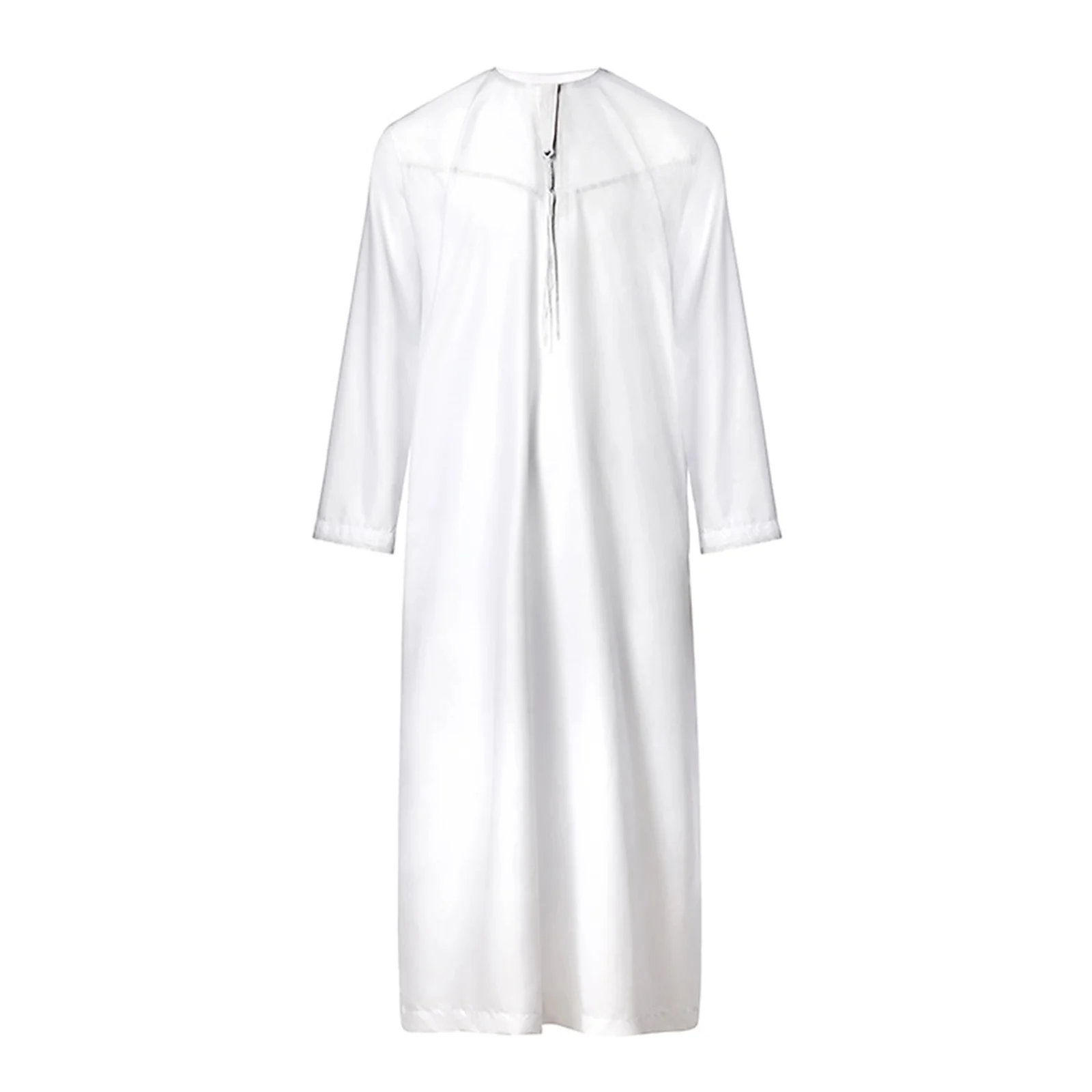 

Мужской оригинальный костюм на Хэллоуин, модель для ролевых игр, повседневное белое платье с круглым вырезом и длинным рукавом, мужской Халат