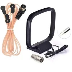 High - Performance Indoor FM Radio Antenna for Enhanced Audio Experience (FM AM Antenna Set)