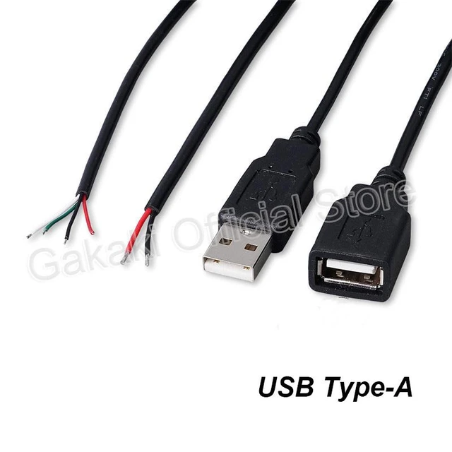 Micro USB 2.0 A Female Male Jack Power Supply Extension Cable 4