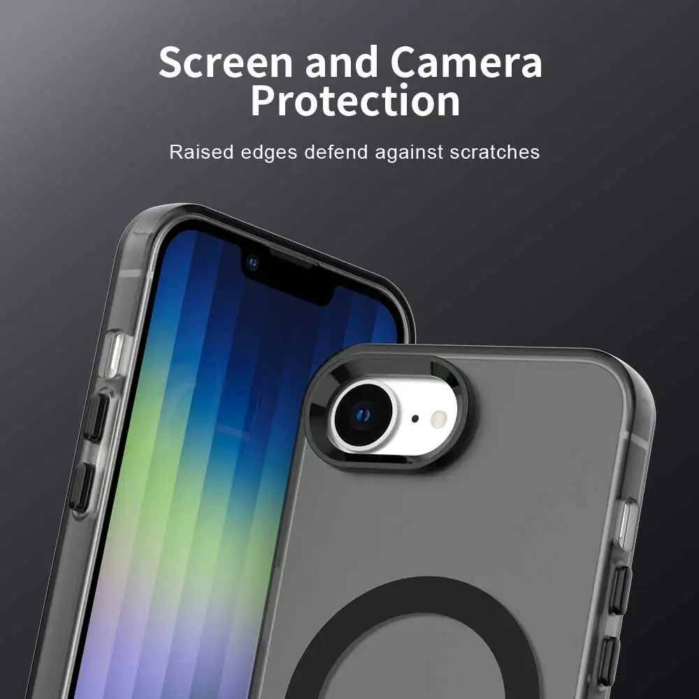 Magnetic Wireless Charging Case For Apple iPhone 17e 16e 16 Pro Max 15 14 Plus Cover Candy Colors Transparent Back Shell Coque 5