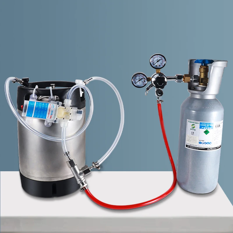 Home Brewing Quick Carbonation Pump Gas Fermentation Beer Circulating Pump Quick Way Carbonate Keg Wort In-line Aeration Device