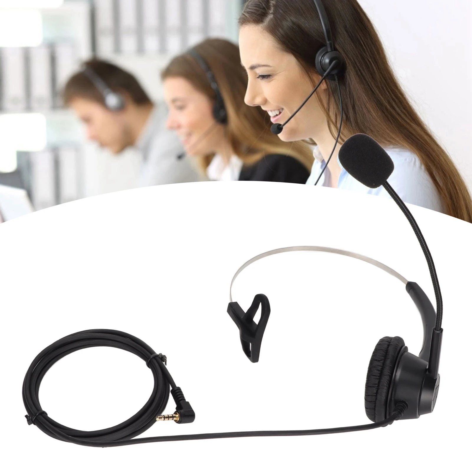 Headset Telephone Headset Landline Phone Headphone With Microphone For Home Use Auriculares Wired headset For Handle