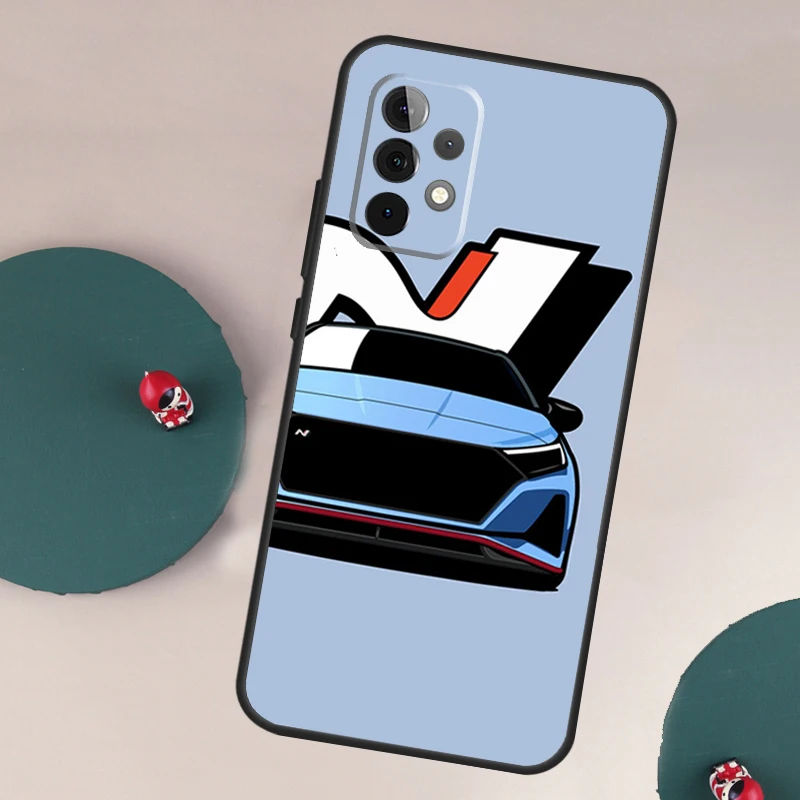 Sleek Blue Sports Car Phone Case