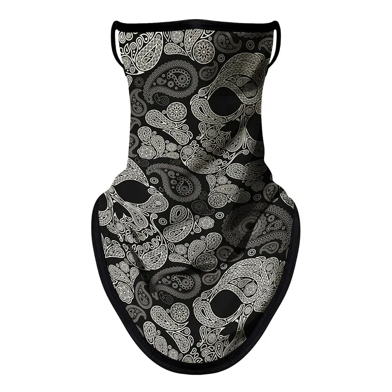 Multi-function Scarf Motorcycle Face Mask Cycling Bandana Earloops Face Balaclava Cover 3D Print Sunscreen Windproof Neck Gaiter 5