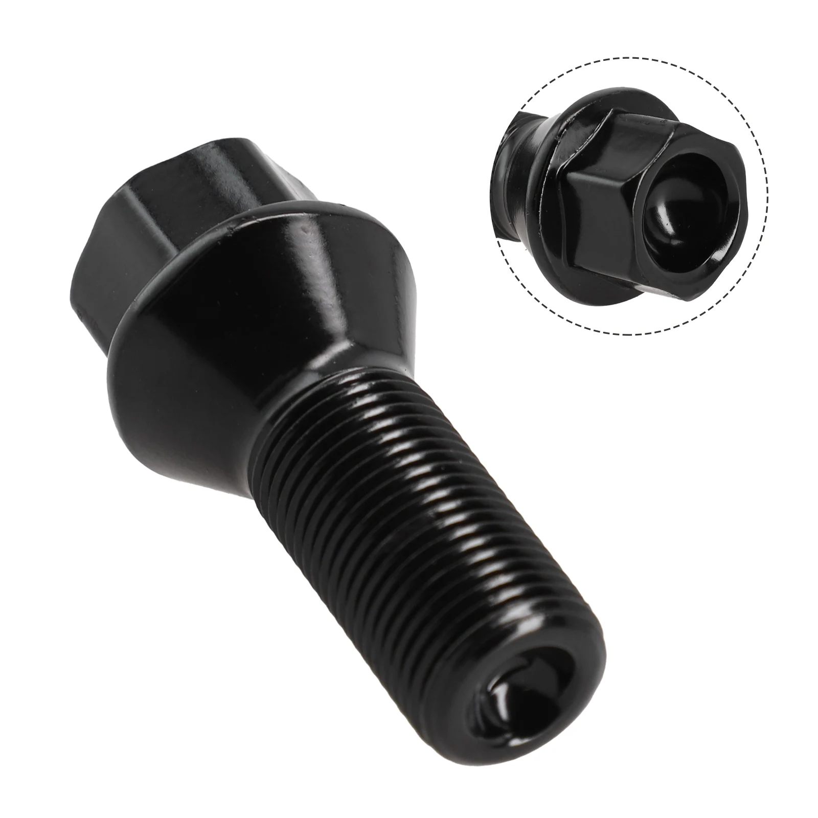 1pcs Wheel Nuts Stud Bolt 36136890324# M14&times;1.25 Black Wheel Locking Lug Bolt Nuts For BMW F25 X3 F10 E70 X6 Car Accessories