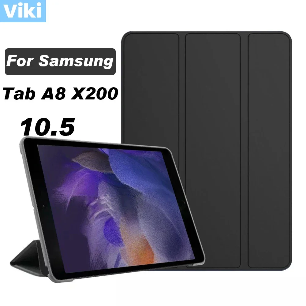 Custodia Per Tablet Per Samsung Galaxy Tab A8 X205 X200 Pu Tablet Cover Smart Leather Funda Per Samsung Tab A8 10.5 2021 Sm-X200 Sm-X205