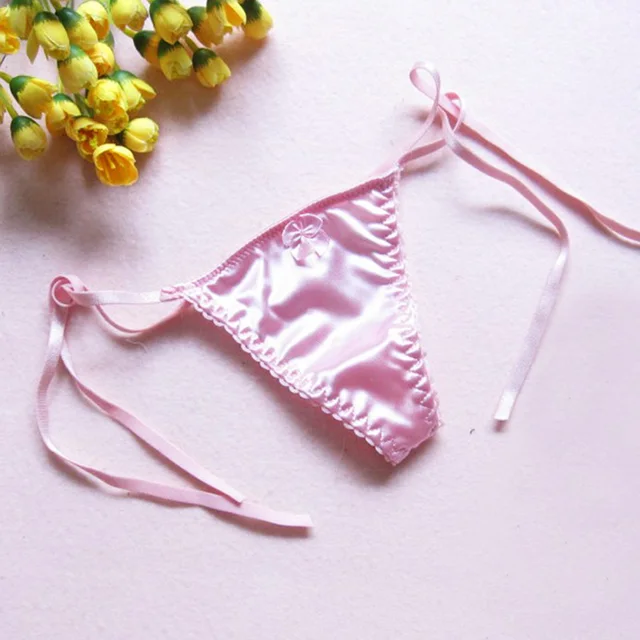 String en soie dentelle sous-vêtements Sexy femmes culottes Sexy femme taille basse String dentelle Lingerie intimes tongs t-back 1