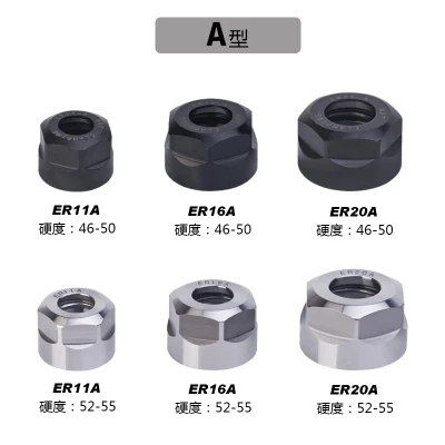 1PCS ER8 ER11 ER16 ER20 ER25 ER32 A/M CNC Router Engraving ER20 Nuts ER High Precision Machine Nut ER Collet Accessory Sparepart spring collet,tool holder,collet chuck,spring collet chuck,collet chuck holder,engraving collet chuck