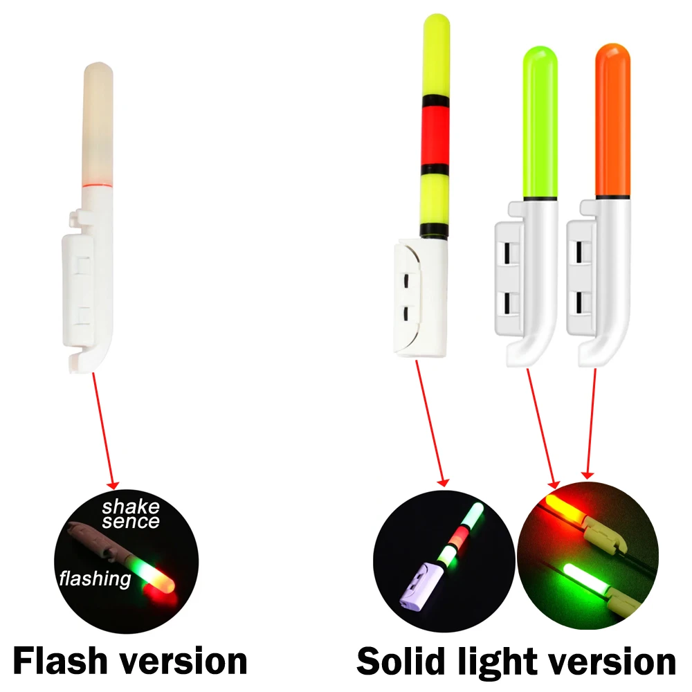 Waterproof LED Luminous Fishing Rod Light with USB Rechargeable Battery