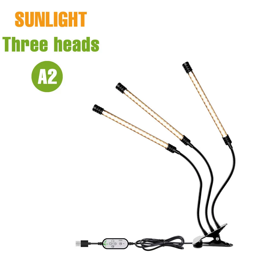 Full Spectrum LED Grow Light with USB and Dimmable Timing