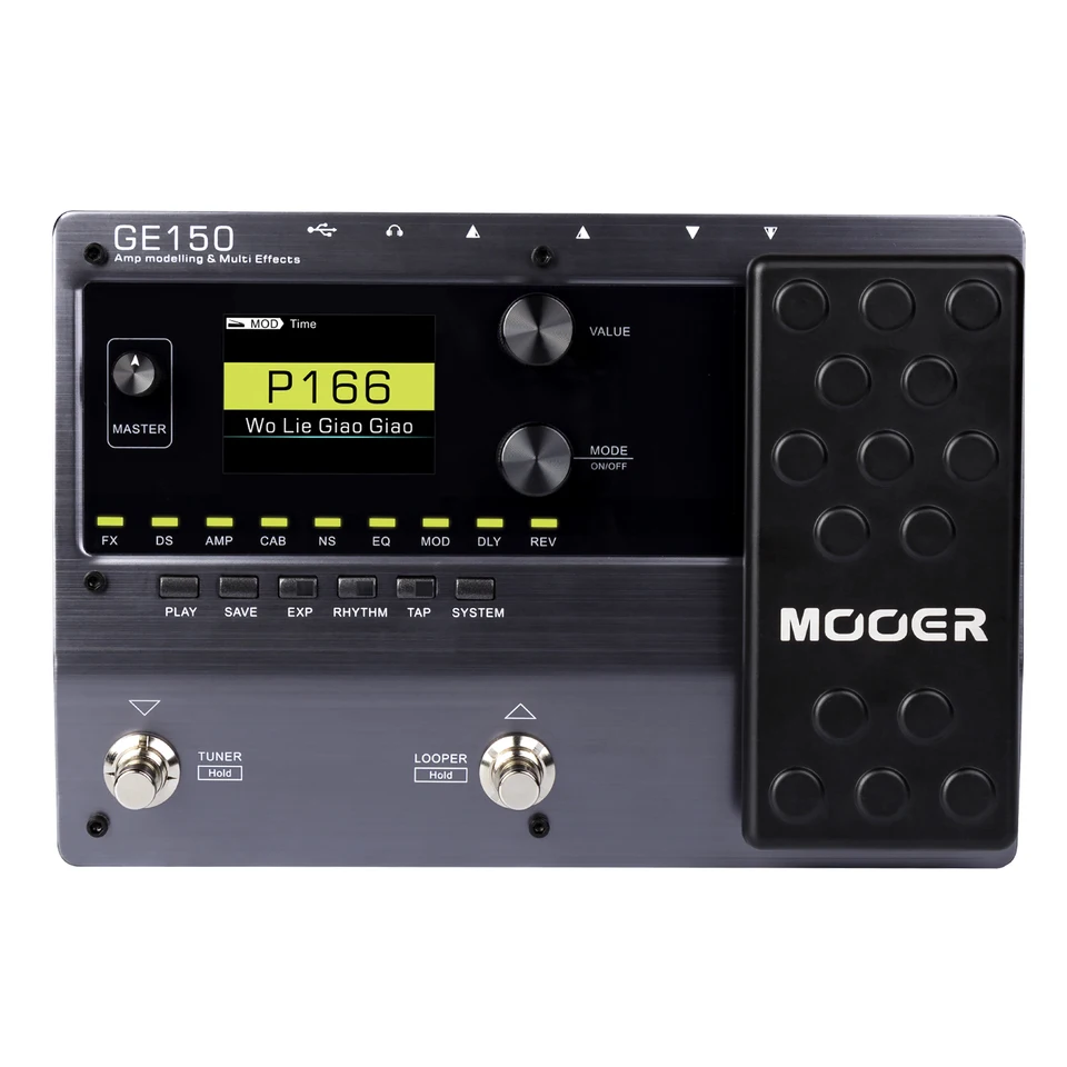 MOOER GE150 エレキギターアンプモデリングマルチエフェクトペダル