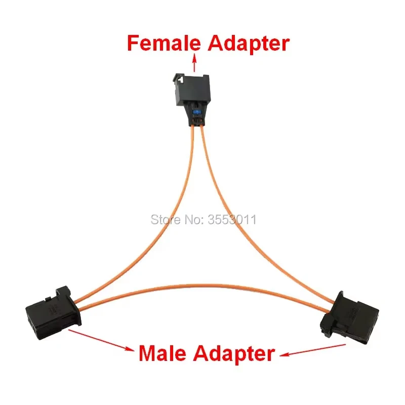 MOST Fiber Optic Optical Loop Bypass Male/Female Kit Adapter Cable Connector For Porsche BMW VW Audi Mercedes-Benz