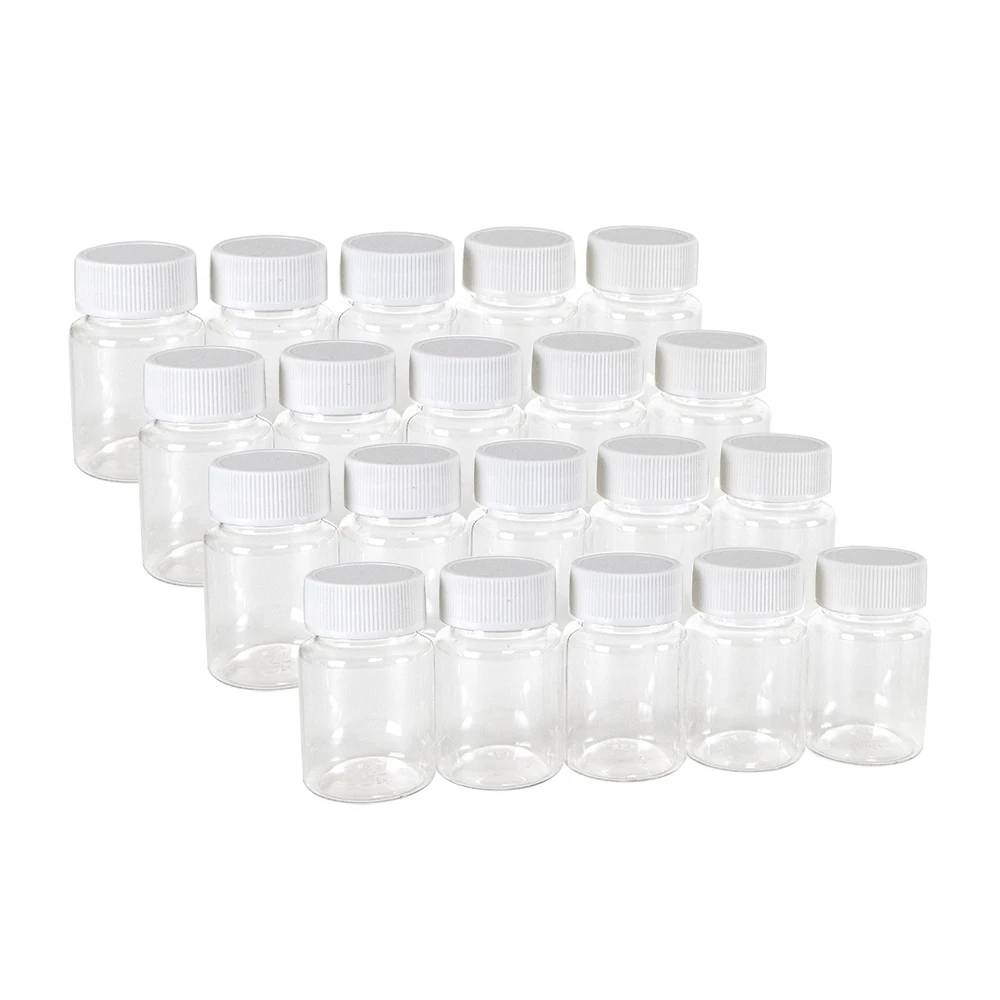 

50ml 80ml Reusable Plastic Bottles Empty Transparent Jars Hot Selling Products Customized Vials 12Pcs or 50Pcs