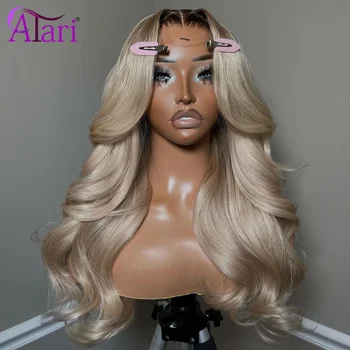 13x6 Honey Blonde Body Wave Human Hair Wigs Transparent 13x4 Lace Frontal Wig Ombre Light Blonde 5x5 Lace Closure Wig Pre Pluck 1